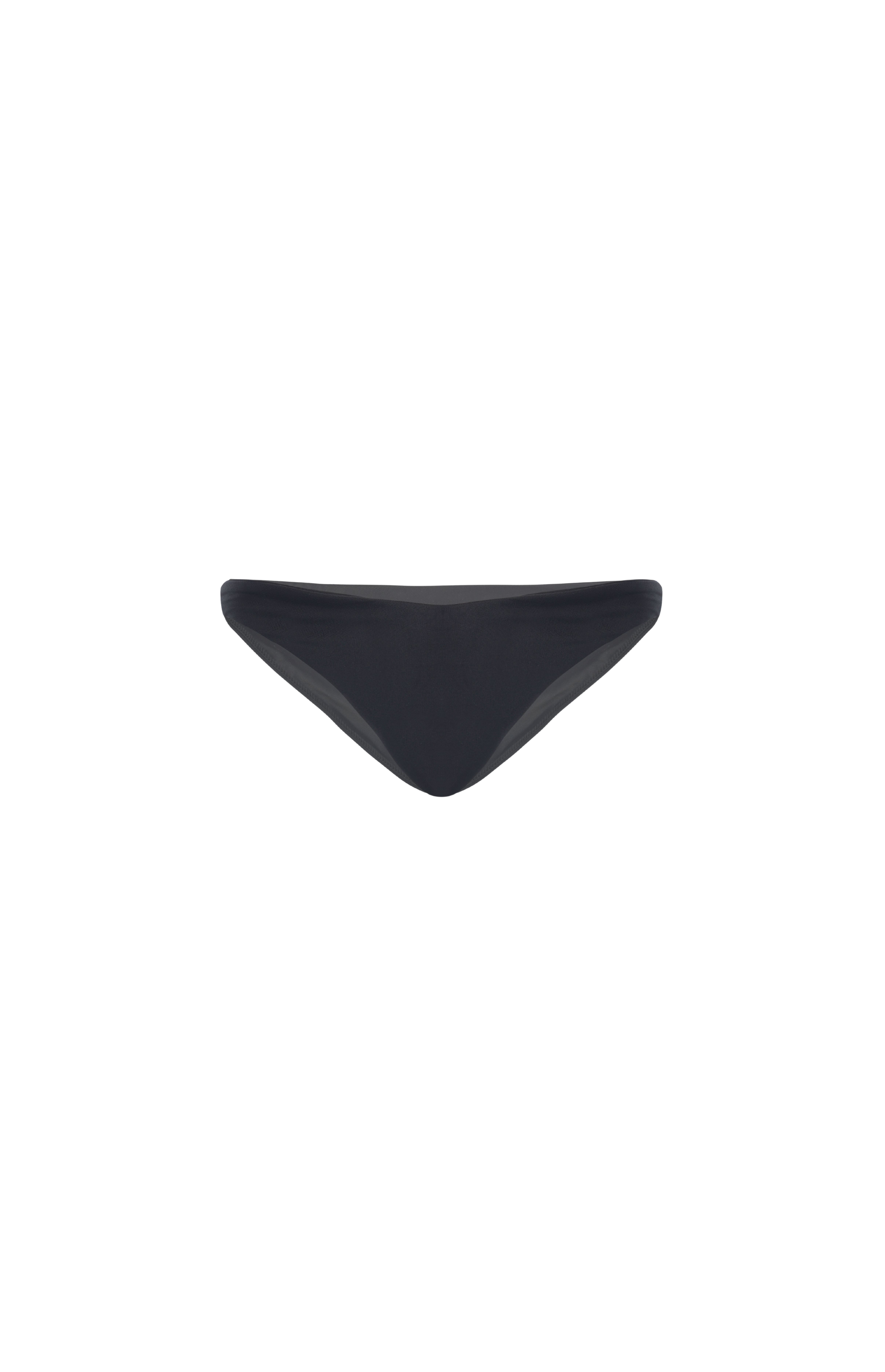 Designer Ariel Bikini Bottom in black and blue with a customized low-waist fit, cheeky coverage, high leg cut and plus sizes. Sexy swimwear for summer looks.