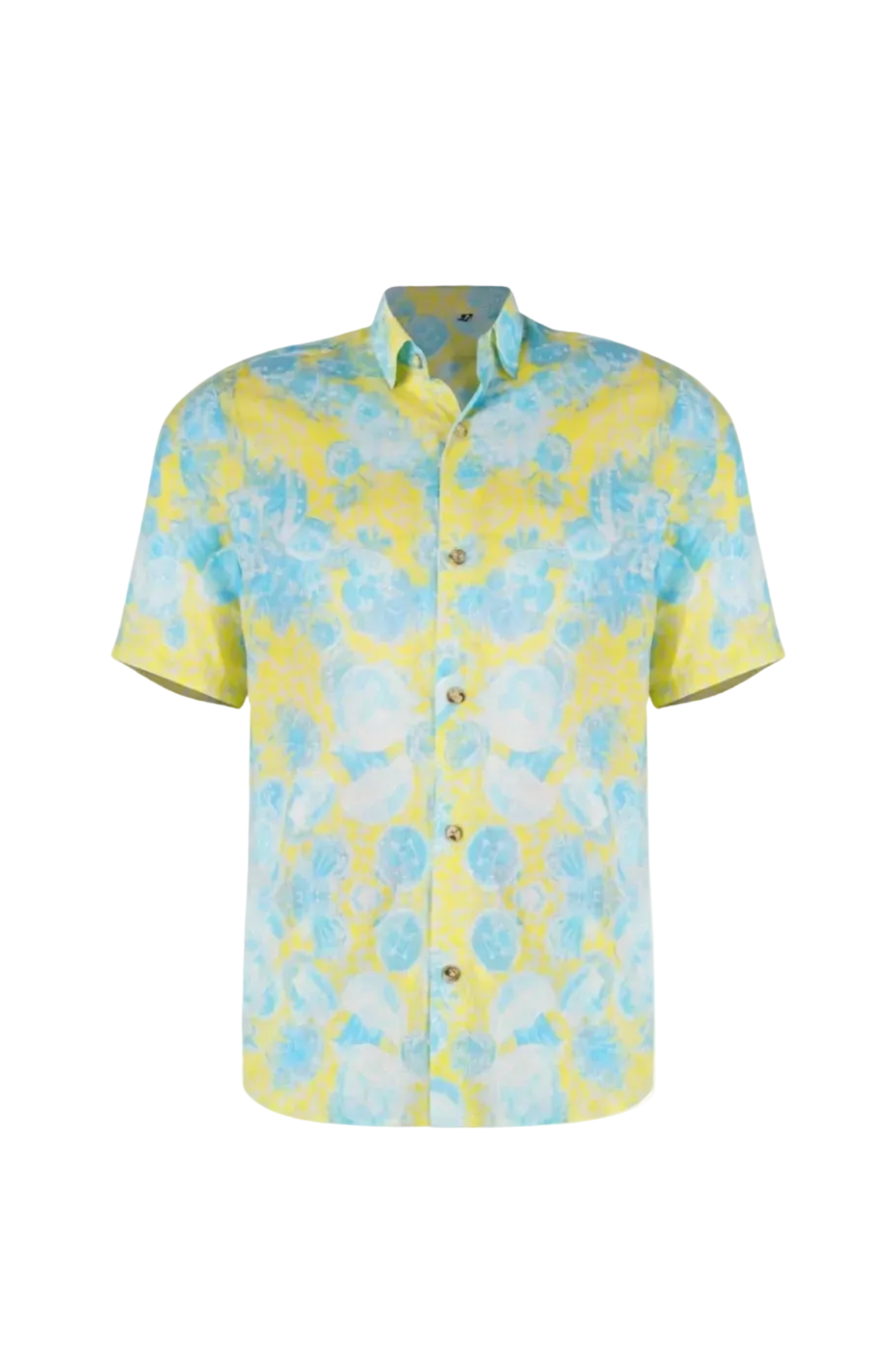 Designer, printed Bergamo beach shirt for boys in half sleeves, customized fit, plus sizes and matching family set. Comfortable beachwear designed for summer adventures.