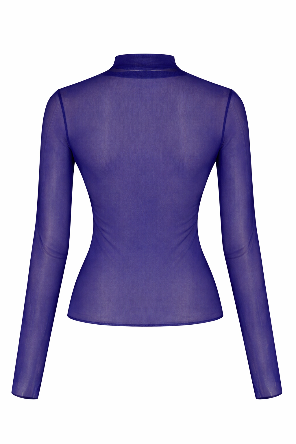 Designer, unisex Mesh rash guard in blue quick-dry fabric with a slim fit, high neck and long sleeves. Customizable and in plus sizes for summer and beach adventures.