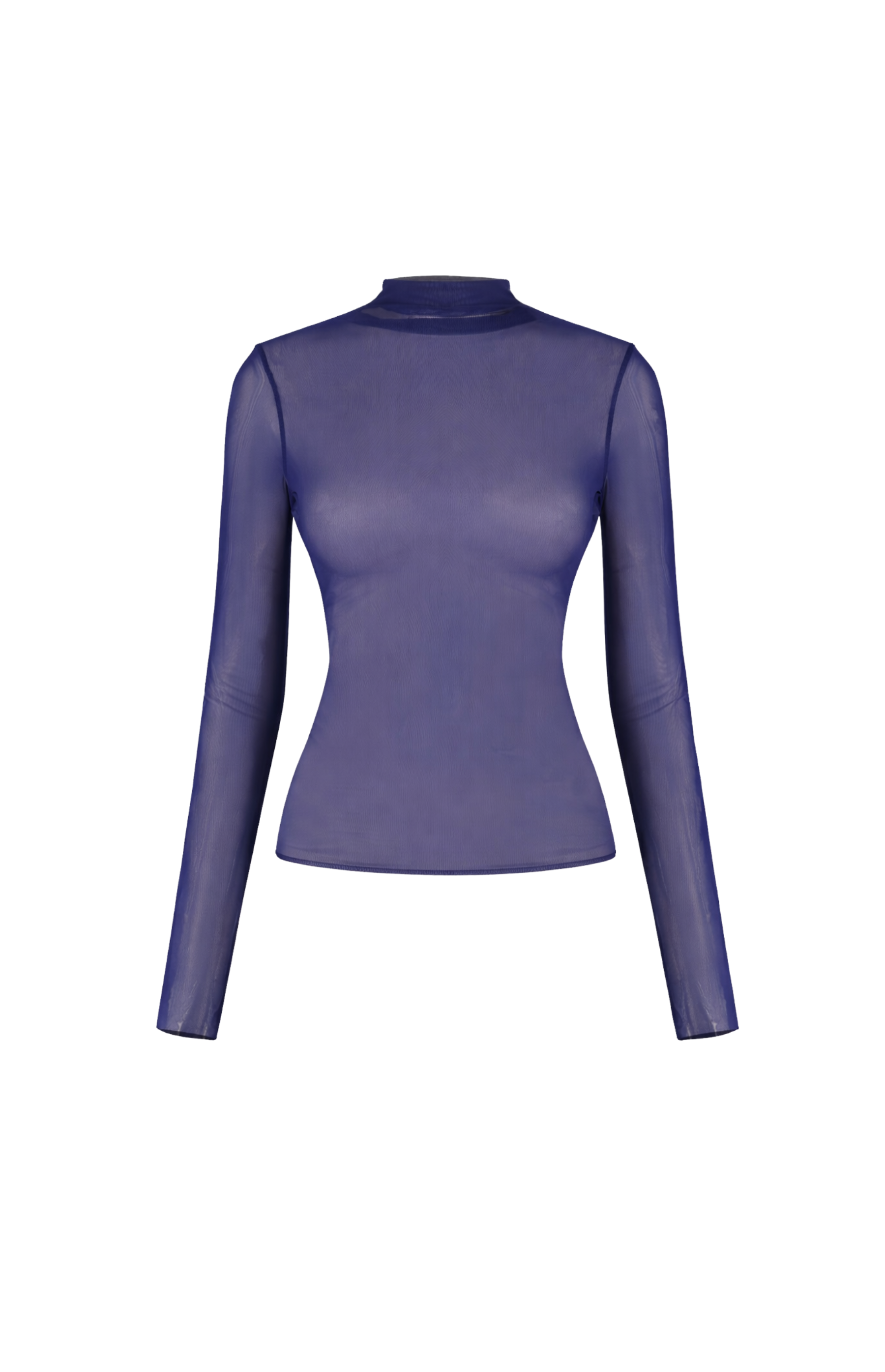 Designer, unisex Mesh rash guard in blue quick-dry fabric with a slim fit, high neck and long sleeves. Customizable and in plus sizes for summer and beach adventures.