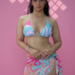 Pink Ink Bikini Top