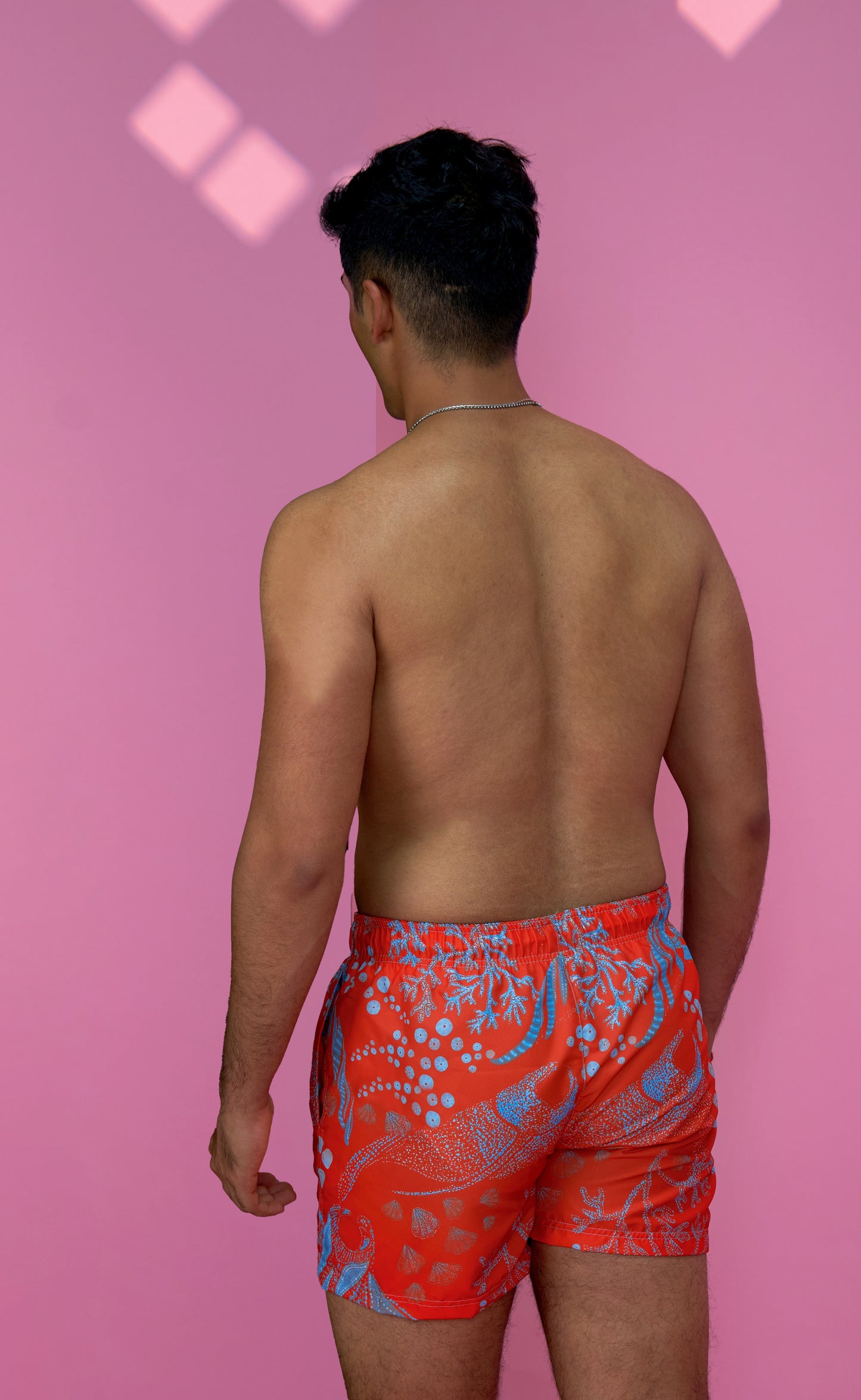 Orange Reef Rider Board Shorts