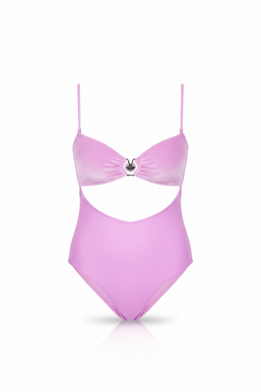 Allura pink monokini stylish one piece swimsuit for women elegant beachwear summer and beach wear- comfortable and chic sustainable swimsuit