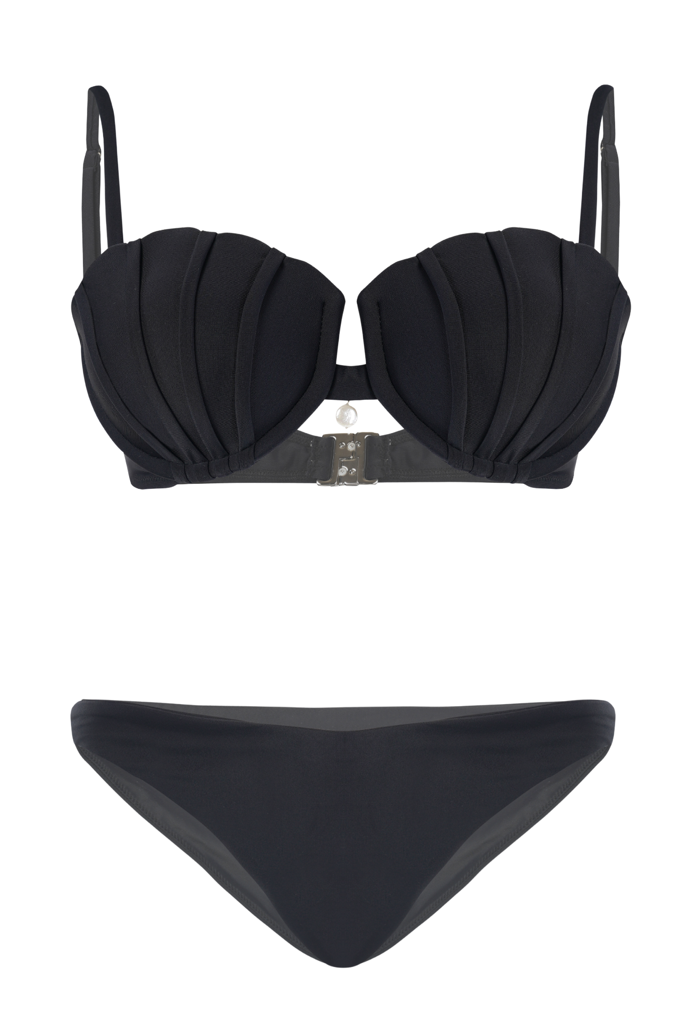Luxury style type black bikini set for women.