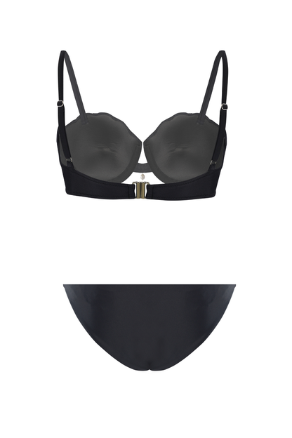 Luxury style type black bikini set for women.
