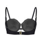 Ariel Bikini black mermaid shell  top with underwire support and adjustable straps, elegant beach and resort swimwear style