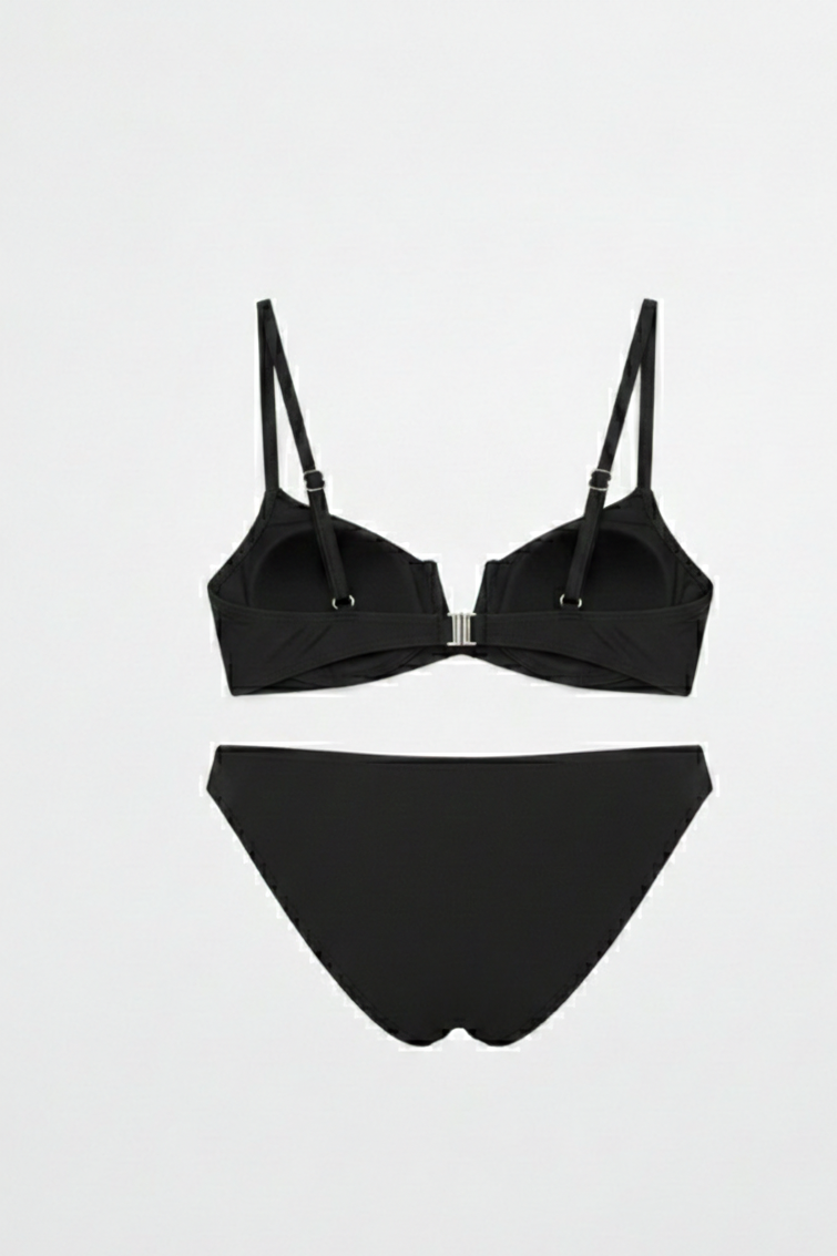 Audrey bikini for women in black and white - stylish, chic beach and summerwear two piece swimwear set