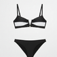 Audrey bikini for women in black and white - stylish, chic beach and summerwear two piece swimwear set