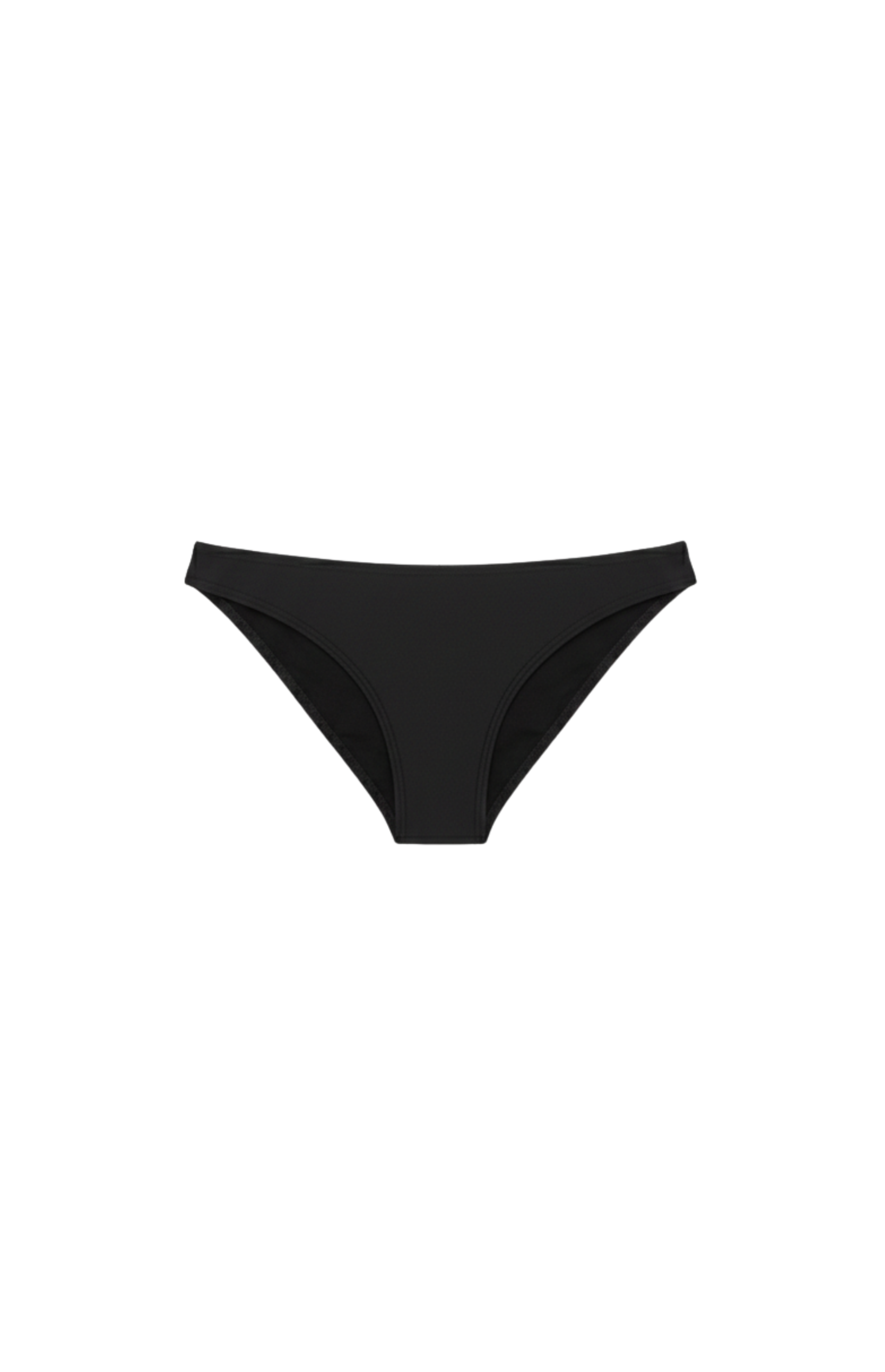 Designer Audrey bikini bottom in black, with a low waist customized fit and plus sizes. Stylish bottom swimwear for women, designed for beachwear and resort wear.