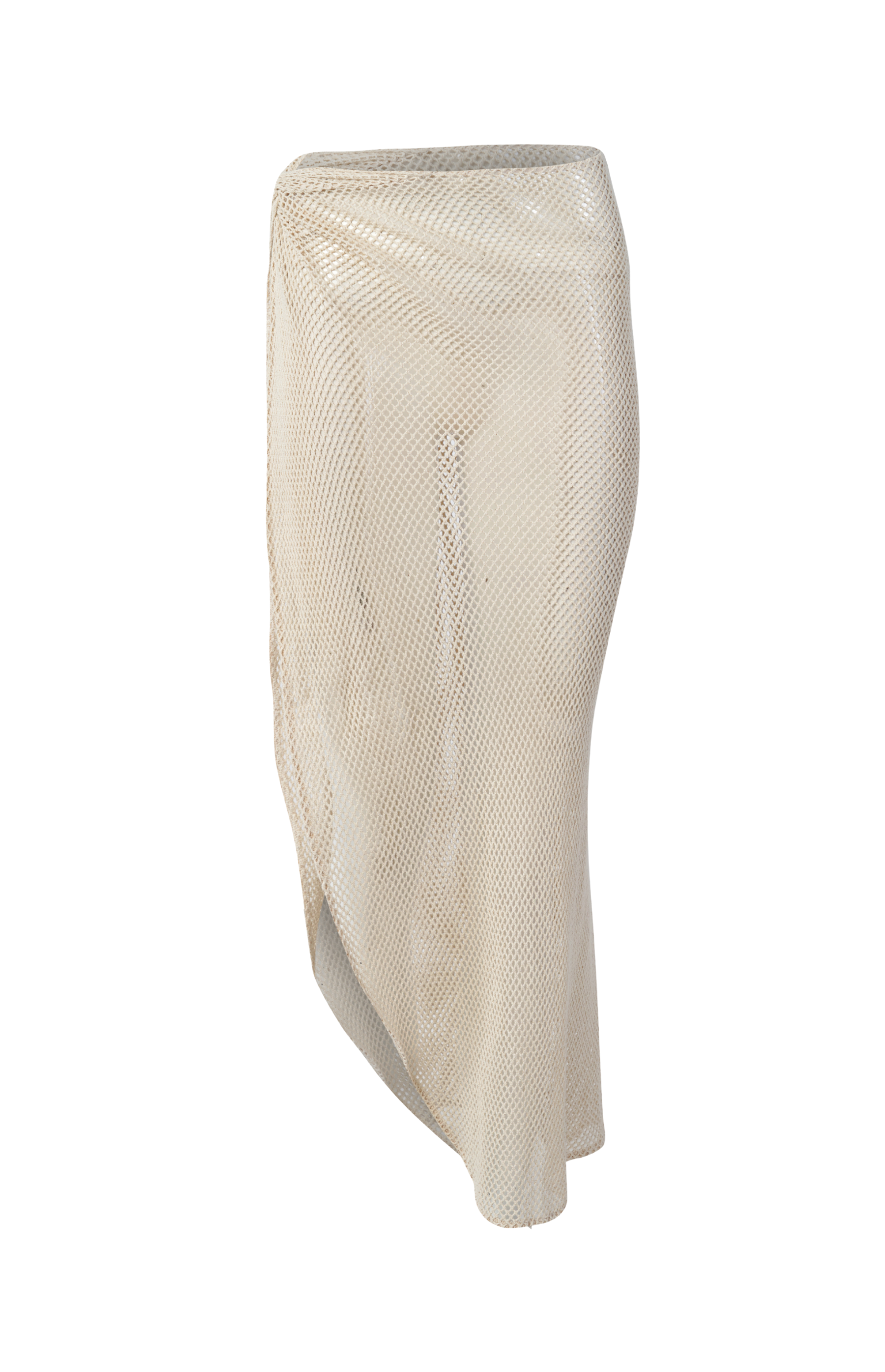 Designer Bare Sand Maxi Skirt for women in mesh fabric and a high side slit. Perfect beach cover up dress.