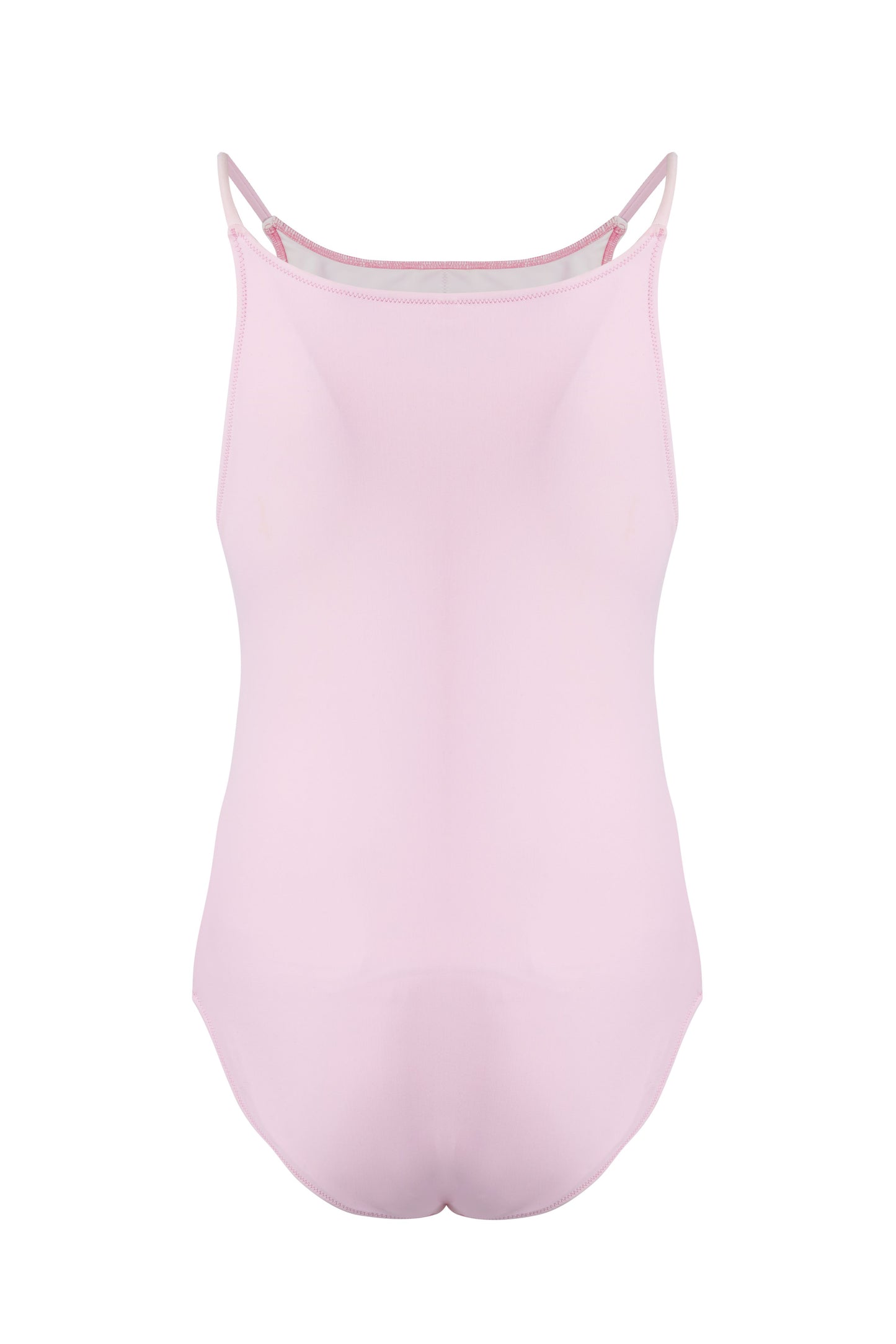 Women’s Cherry Blossom pink monokini one piece swimsuit with sleek silhouette and elegant minimalist beachwear design
