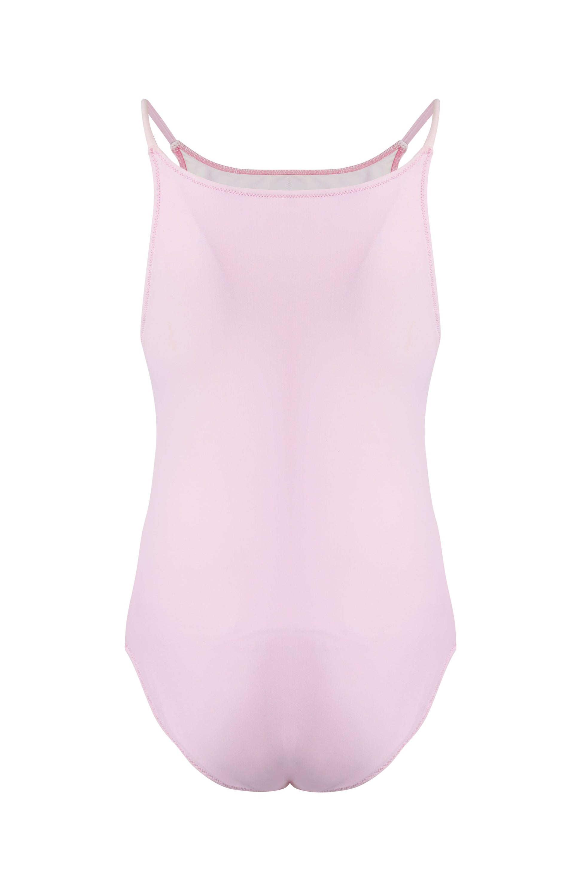 Women’s Cherry Blossom pink monokini one piece swimsuit with sleek silhouette and elegant minimalist beachwear design