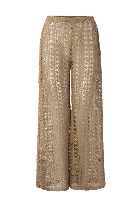 Dune Pants for women crochet beach cover up, stylish wide leg summer pants to wear over bikini, chic beachwear