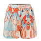 Firenze coordset bottom for women in blue coral tropical print stylish summer and beachwear - chic , trendy shorts