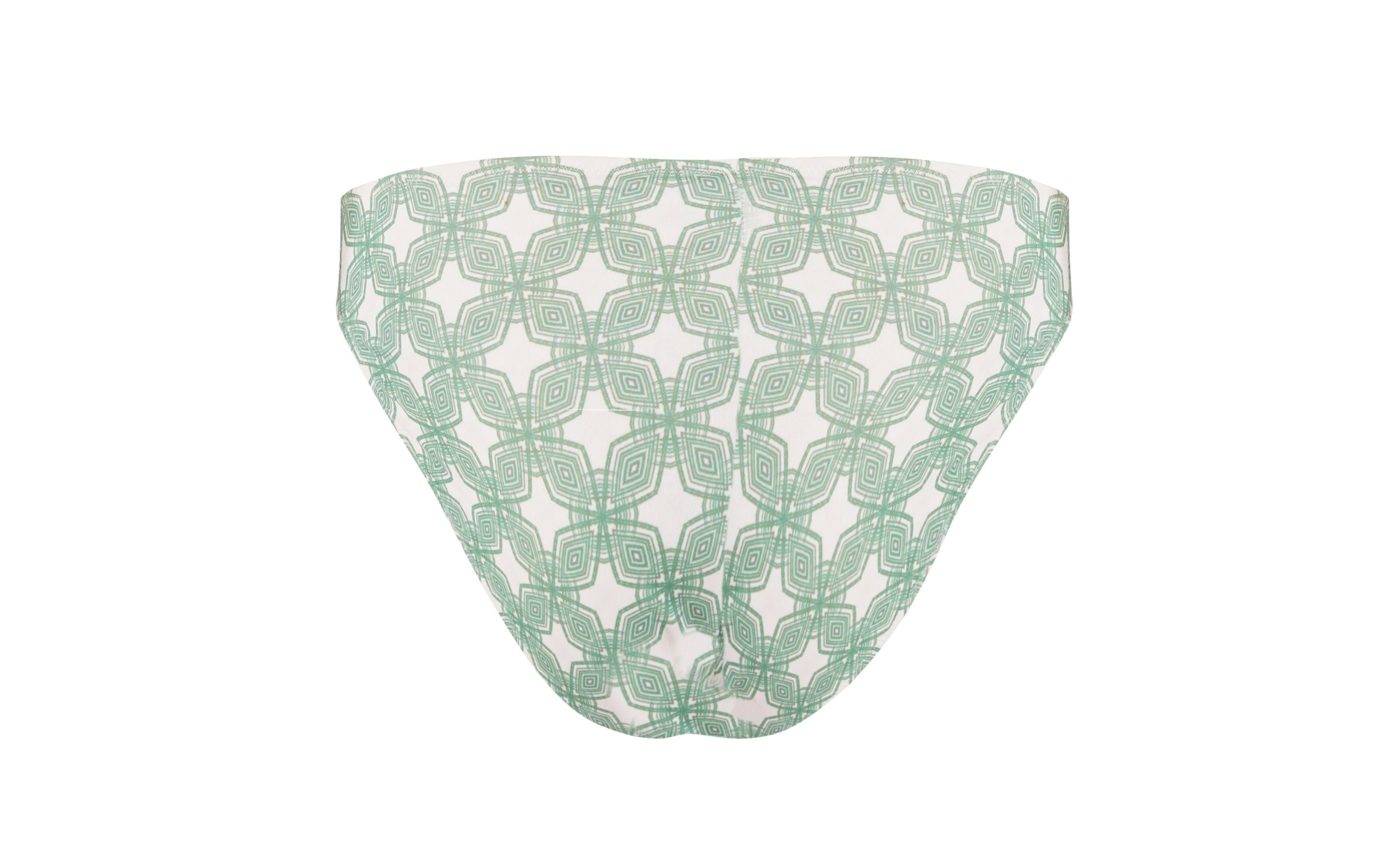 Designer, sustainable Milano Bikini Bottom for women in mid-rise fit with regular coverage and matching family set. Stylish swimwear bottom to mix and match with any top.