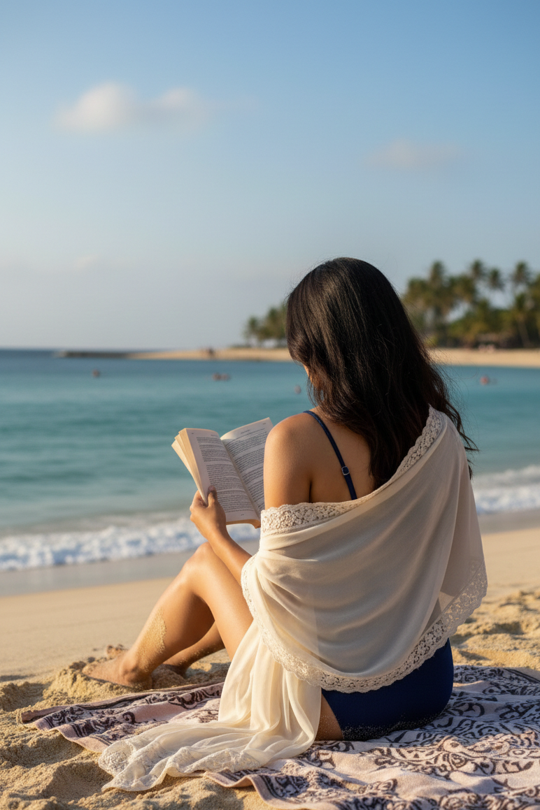 Navy blue cut-out monokini for women, stylish summer beachwear, elegant one-piece swimsuit, chic poolside swim wear