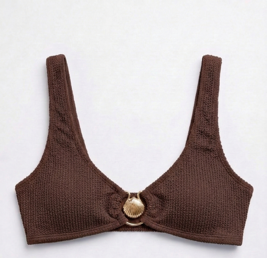 Palm Springs women's bikini top, designer swimwear with comfortable and custom fit, elegant resort and  beachwear for summers