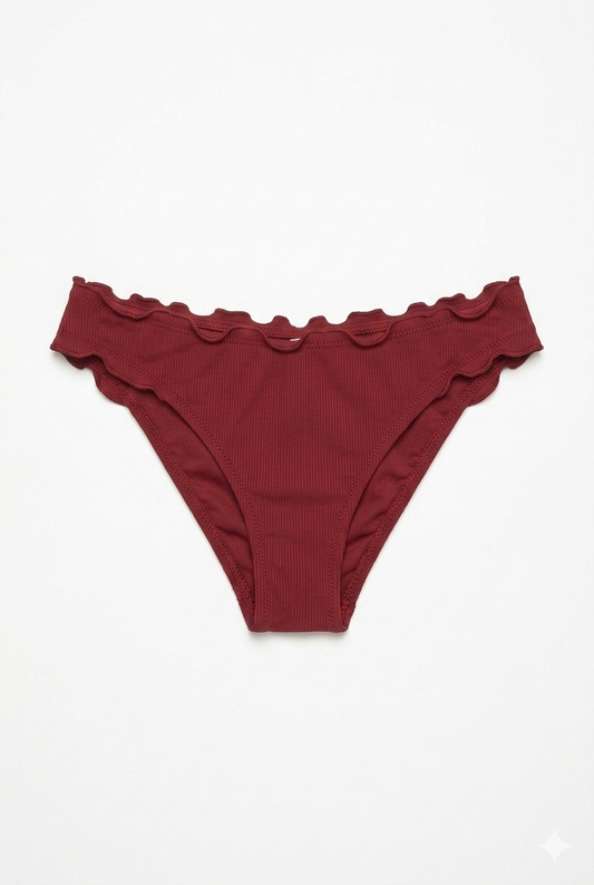 Rhode red bikini bottom for women with flattering fit, breathable fabric, stylish comfortable elegant beachwear swimwear