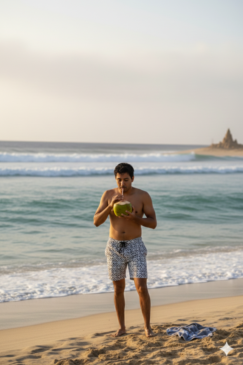 Roma shorts for men in modern geometric print breathable sustainable beachwear swimwear shorts for men