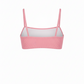 Kaia ribbed pink stylish bikini top for women summer and beachwear -comfortable, elegant and sustainable swimwear