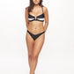 Audrey bikini for women in black and white - stylish, chic beach and summerwear two piece swimwear set